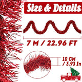 25 Feet Valentine'S Day Foil Fringe Garland Metallic Tassle Banner Wal