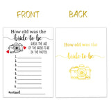 Bridal Shower Games - How Old Is The Bride Wedding Shower Games For Guests - Bachelorette Party Games For 40 Guests