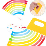 Plastic Paint Scraper Tool, Plastic Textured Art Tools, Diy Graffiti Oil Painting And Drawing Play For Texture Art On Canvas Putty Acrylic Plaster Art Pottery Scraper Tool