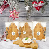 6 Pcs Christmas Tree Cutting Board,Christmas Tree Charcuterie Board For Kitchen,Christmas Tree Shaped Wood Cutting Board,Christmas Wooden Serving Tray,Christmas Decoration Charcuterie Boards