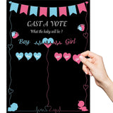 Baby Gender Reveal Party Decorations Baby Gender Reveal Game 72Pcs Stickers Voting Boy Or Girl Gender Reveal Party Supplies