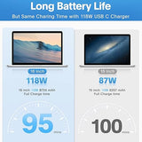 118W USB C Charger Fast Charging Adapter with USB C Cable for MacBook Pro Air M1 M2 M3 M4 M5 iPad Samsung