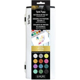 Watercolor Pan Set - Metallics - Professional Grade Watercolors In A Brilliant Palette