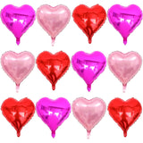 Heart Shaped Balloons Pack Of 12-18Inch Red Pink Rose Red Heart Balloons For Valentines Day Wedding Engagement Anniversary Party Decorations