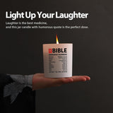 Bible Emergency Numbers Candle Christian Gifts Pastor Minister Bibel Verses Scented Candles Home Office Jar Candles Lavender Scent Soy Wax Candle 9.5 Oz