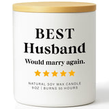Funny Gifts For Husband Valentine’S Day Candle Best Husband Gift From Wife Romantic Gift For Husbands Birthday Anniversary Long-Term Relationship Gifts For Men Him Valentine Soy Wax Candle
