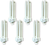 PLT 32W Triple Tube Fluorescent Light Bulbs 6 Pack 5000K Daylight GX24-3 4 Pin Base