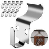 Vinyl Siding Hooks, Hold Up To 30Lbs, No-Drill Heavy-Duty Outdoor Siding Clips, Easy Install Rustproof For Hanging Christmas Wreaths & Lights 10 Pack