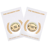 2Side Couple Decision Maker Gift, Funny Anniversary Date Night Token Gifts For Husband Wife, Newlyweds' Flip Coin Keepsake, Romantic Gift For Married Couples' Christmas, Birthday, Wedding Day