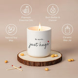 Sympathy Gifts For Loss Of Loved One, Memorial Gifts - No Words Just Hugs Lavender Scented Candle 7Oz - Bereavement, Grief, Thinking Of You, Get Well, Condolence Candle For Women