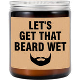 Let'S Get That Beard Wet Candle - Funny Candle - Sexual Gift - Gift For Him - Funny Gift For Husband - Funny Boyfriend Gift - Valentine