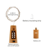 Wine Bottle Lights With Cork 12 Pcs 15 Leds Cork Shape Silver Copper Wire Battery Powered Led Fairy String Lights For Di