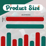 12 Pcs Christmas Wrapping Paper Roll Holder Clips Red Dark Green Holiday Flip Wraps Clamps Plush Covered Metal 1 X 9 Inch Slap Band Poster Holder For Christmas Thanksgiving Gift Wrapping