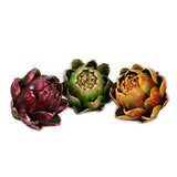 3Pcs Artificial Artichoke Vegetables Faux Plastic Artichoke Artificial Flower For Wedding Party Bouquet Table Home Diy Office Party Christmas Decoration