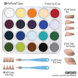 PanPastel Artist Pastels by GOLDEN, Sky, Land & Sea - Les Darlow Set, 20 Color, Professional Artist Pastels, Unique Pan Format (cake-like)