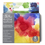 Winsor & Newton 190833 Professional Watercolour Paint Set - 6 Colours (5 ml) Including Winsor Yellow, Alizarine Crimson, Ultramarine, Hooker Green, Siena Natural, Paynes Grey - Professional