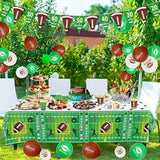 4 Pack Football Table Covers - 51X86 Inch Football Tablecloths - Birthday Party Theme