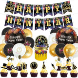 New Year’s Eve 2026 Party Supplies Banner Fireworks Balloons Decor