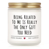 Funny Gifts For Brother, Brother Birthday Gifts, Brothers Gift From Sister, Soy Wax Lavender Candles For Siblings, Sister, Nephew, Friends
