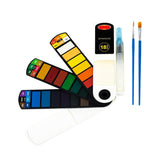 Collapsible Watercolor Paint Set With 18 Colors With Refillable Water Brush Pens, 2 Brushes And Palettes, Washable Watercolor Paint Set For Students, Adults And Painting Enthusiasts