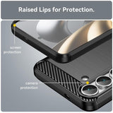 Galaxy S25 FE Phone Case with Screen Protector and Shock Absorption for Samsung Galaxy S25 FE Black