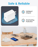 2 Pack 20W USB C PD Fast Charger with 10FT USB C to Lightning Cable Apple MFi Certified for iPhone 14 13 12 11 iPad