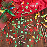 1000 Pieces Christmas Buttons Round Craft Resin Buttons For Christmas