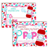 You Make My Heart Pop Bubble Themed Valentine'S Day Cards For Kids To Give To Friends & Classmates, Thirty (30) 3.5" X 5" Fill In Cards (Without Envelopes) By Amandacreation