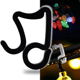 Light Clips For Christmas Decorations, Outdoor Gutter Hooks - Weatherproof Clips For String Lights, Halloween & Holiday Decor (60, Black)