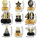 9 Pieces 40Th Birthday Decoration 40Th Birthday Centerpieces For Table