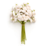 Ranunculus Artificial Flower, Faux Silk Mini Ranunculus Flowers For Diy Bouquet, Bulk Fake Wedding Filler Flowers For Centerpieces Arrangements Bridal Shower Decorations, Cream