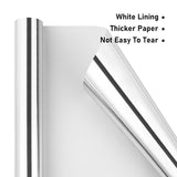 Silver Metallic Wrapping Paper, Solid Color Paper,Gift Wrapping Paper,Perfect For Wedding,Valentine'S Day,Birthday, Christmas,Baby Shower,Diy Bouquet (17 Inches X 32.8 Feet)