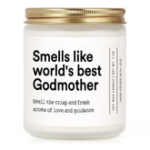 Godmother Proposal Gift, Godmother Gifts From Godchild, Will You Be My Godmother, Birthday Mothers Day God Mother Gifts- Handmade Lavender Godmother Candle(7Oz)