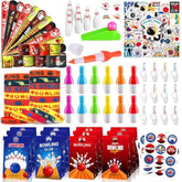 Bowling Party Favors Themed Birthday Party Decorations Supplies Include Keychains Slap Bracelets Goodie Bags Stickers Mini Bowling Game Toy Set Bowling Party Favors Gifts For Pinata Filler