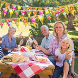 4 Pack Hawaiian Bunting Banner Luau Party Tropical Party Bunting Total