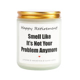 Retirement Gift For Woman Men, 9Oz Lavender Scented Aromatherapy Candle, Best 2025 Retired Gifts For Women Friends Coworker Teacher, Retirement Candle