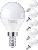 A15 E12 LED Light Bulbs 6W Non Dimmable 5000K Daylight Small Base 6 Pack