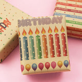 Kraft Colorful Happy Birthday Wrapping Paper For Men Women Boys Girls Kids, 4 Sheets In 4 Designs Folded Flat 20X28 Inches Per Sheet For Birthday Party, Gift Wrapping, Crafts & More
