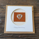 10Th Anniversary Card, Aluminum Tin Wedding Anniversary Theme Card For Husband Wife Couple (10Th)