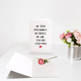 Hilarious Mother'S Day Card From Teen, Funny Mother'S Day Card From Daughter, You Did Good Mom Greeting Card