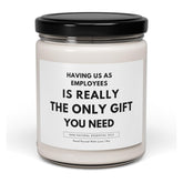 -Funny Boss Gifts- 9Oz Natural Soy Wax Candle,Appreciation Gift For Boss, Manager, Employer, Work Team, Office, Christmas, Birthday, Holiday Gift