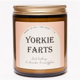 Yorkie Gifts & Decor, Yorkie Gifts For Women & Men, Dog Mom Gift, Yorkshire Terrier Gift - Lavender & Eucalyptus Soy Wax Scented Candle, 7Oz