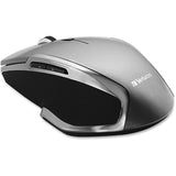2.4G Wireless 6-Button Led Ergonomic Deluxe Mouse - Computer Mouse With Nano Receiver For Mac And Pc Black