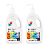 Titanium White Acrylic Paint, Large 135.2 Oz Premium Pouring Acrylic Paint, Perfect For Canvas, Wood, Ceramic, And More