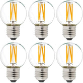 Dimmable G16.5 E26 LED Bulb 4W Equivalent to 40W Warm White 2700K Globe Light