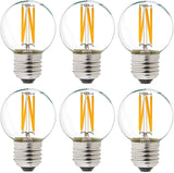 Dimmable G16.5 E26 LED Bulb 4W Equivalent to 40W Warm White 2700K Globe Light