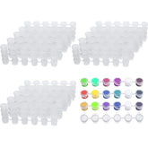 150 Strips 900 Pots Empty Paint Strips Paint Cup Pots Mini Strips Clear Plastic Storage Containers With Lids Art Painting Craft Supplies For Classrooms Schools Paintings Art Festivals (3 Ml)