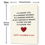 Romantic Valentine'S Day Card Gift For Him Her,Funny Valentine'S Day Card For Husband, Wife, Boyfriend, Girlfriend, Spouse