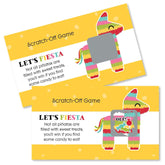 Big Dot of Happiness Let's Fiesta - Mexican Fiesta Party Game Scratch Off Cards - 22 Count
