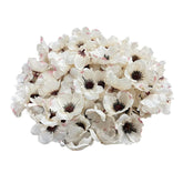 100 Pcs Artificial Silk Poppy Anemone Flower Heads Autumn Fake Poppy Flower,Vase Fillers,Corsages For Wedding Decor,Nursery Wall,Archway Decor Wreath Garland Cake Ornaments (White)